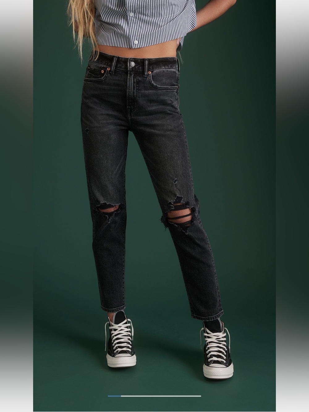 AE77 Premium Mom Jean